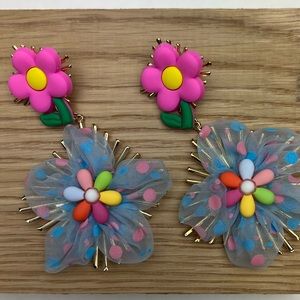 Floral Dangle Earrings